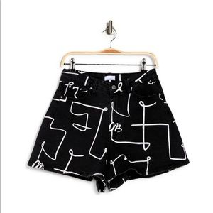 WeWoreWhat Scribble Shorts Sz 26